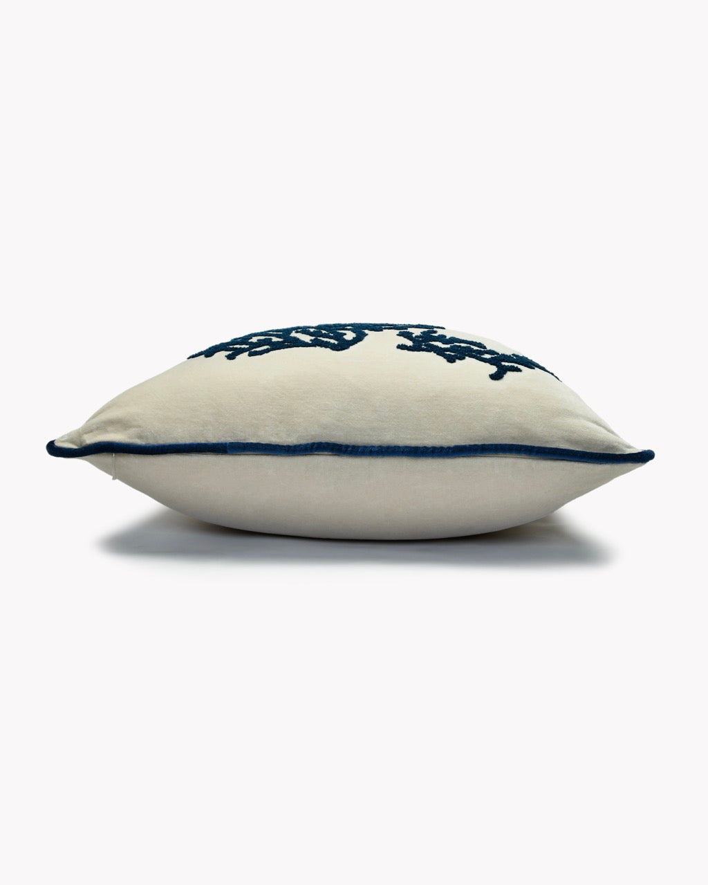 Coussin Velours Étoile Corail