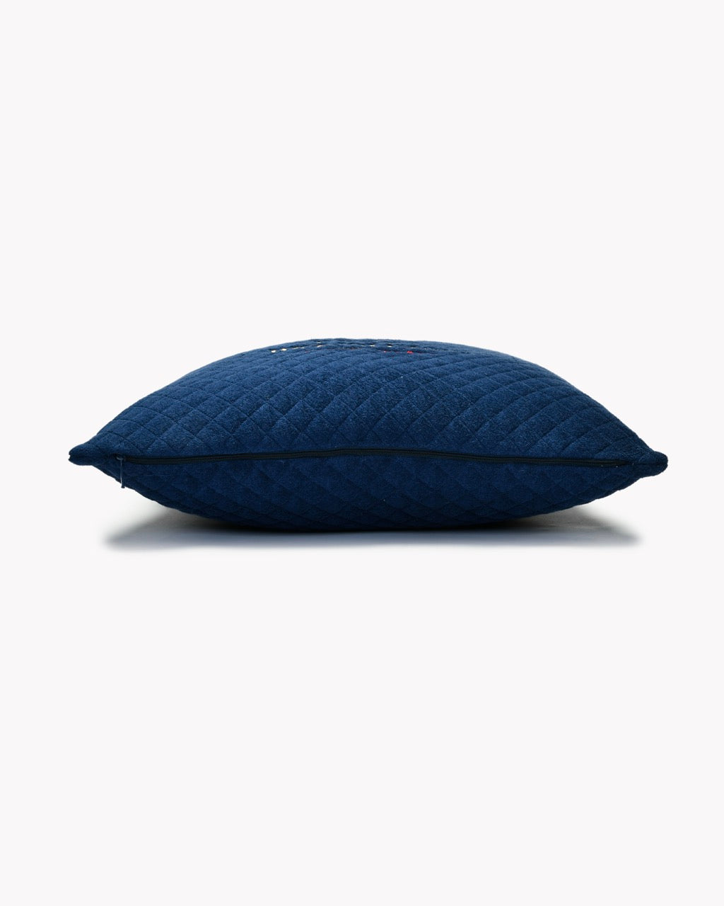 ROYAL BEACH CLUB Cushion 100% Embroidered Velvet Cotton | 50×50 cm