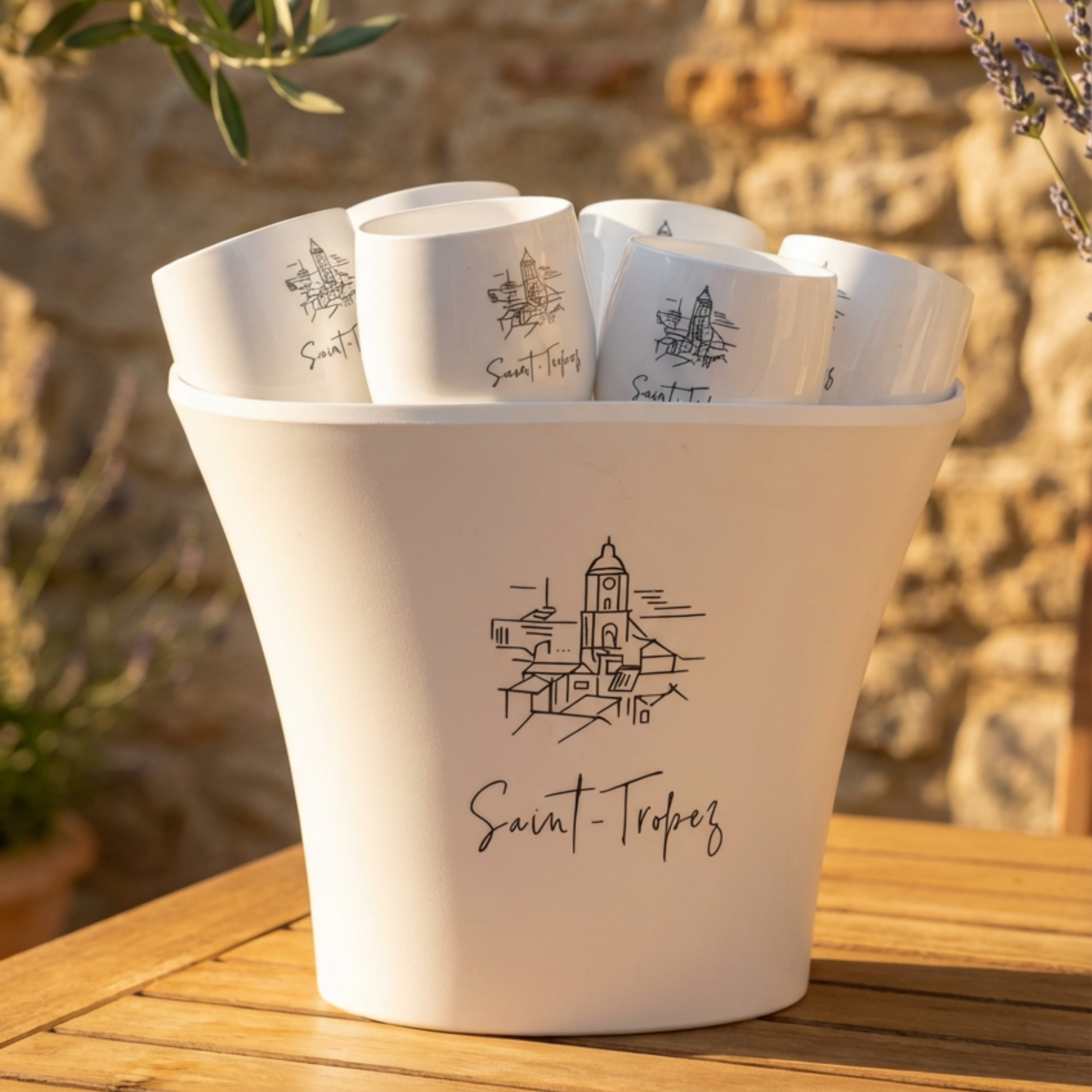 Pack Citadelle Saint-Tropez – Seau 6 L + 6 verres Piscine 40cl (Édition spéciale)