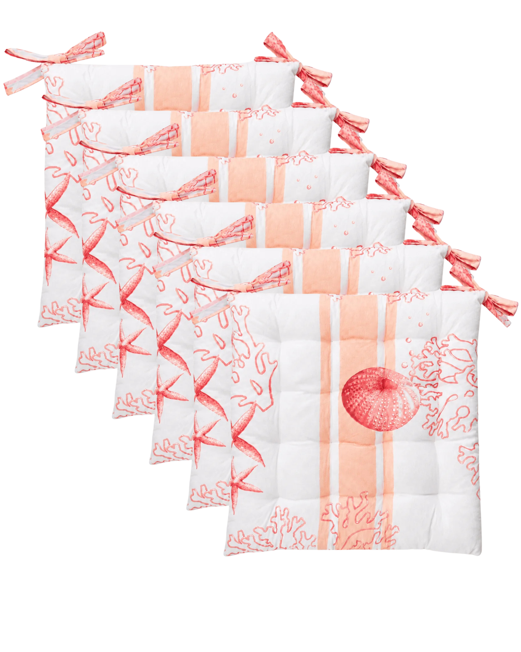 Lot de 6 galettes de chaise Riviera