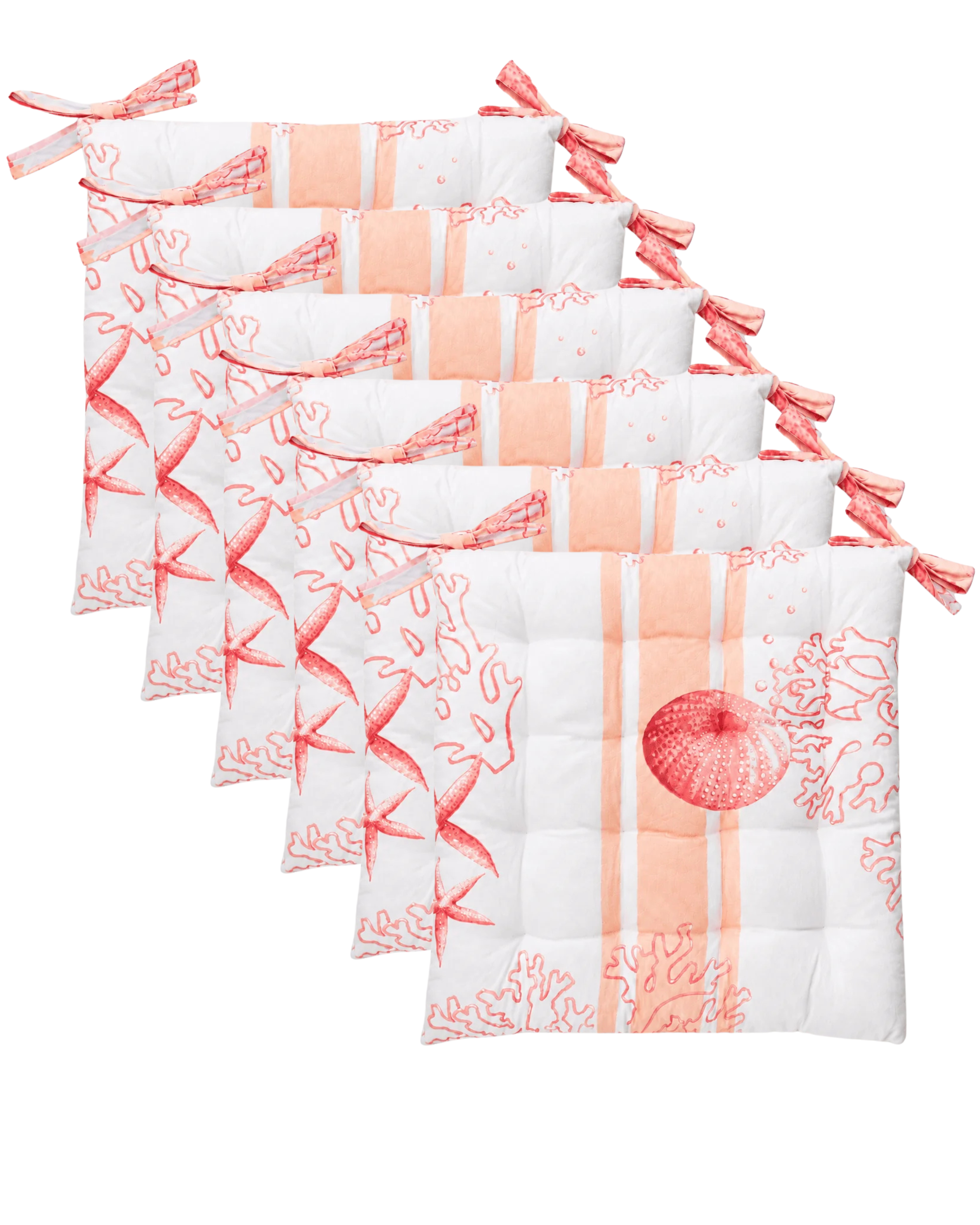 Lot de 6 galettes de chaise Riviera
