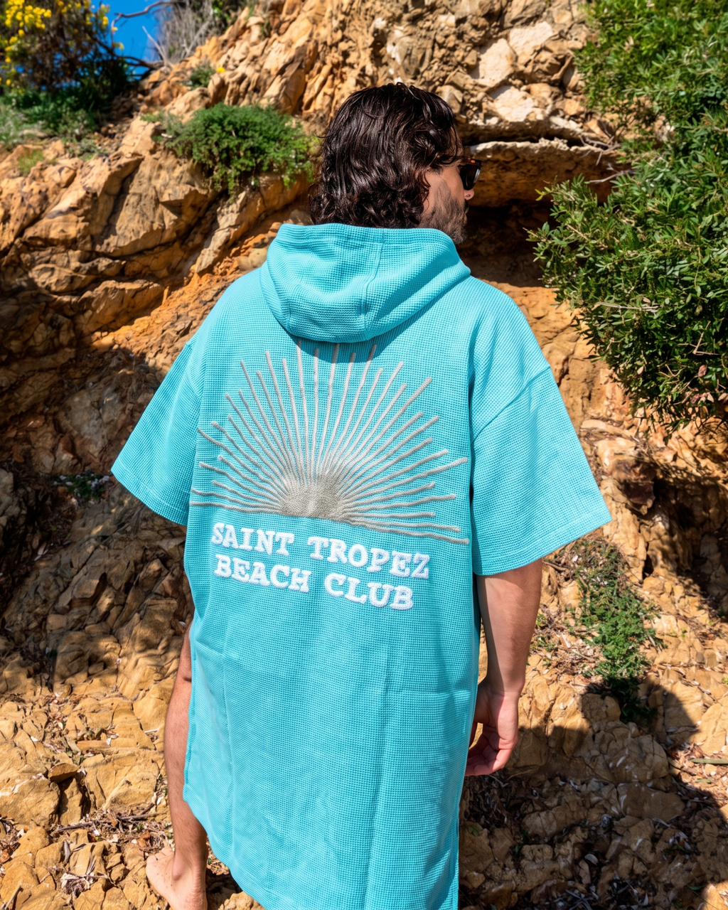 Hoodie en nid d'abeille Saint-Tropez