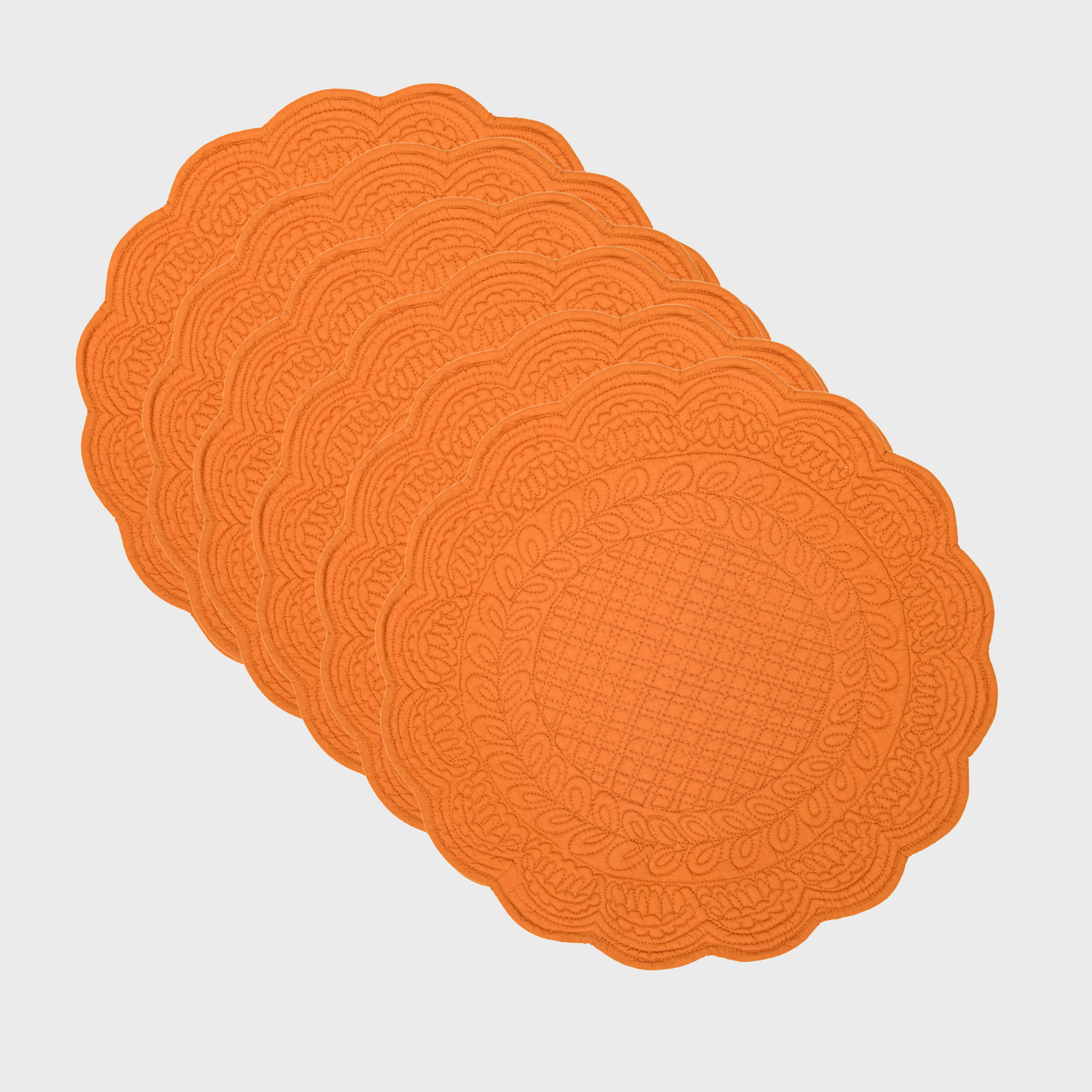 Set of 6 round Caesar placemats