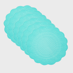 Set of 6 round Caesar placemats