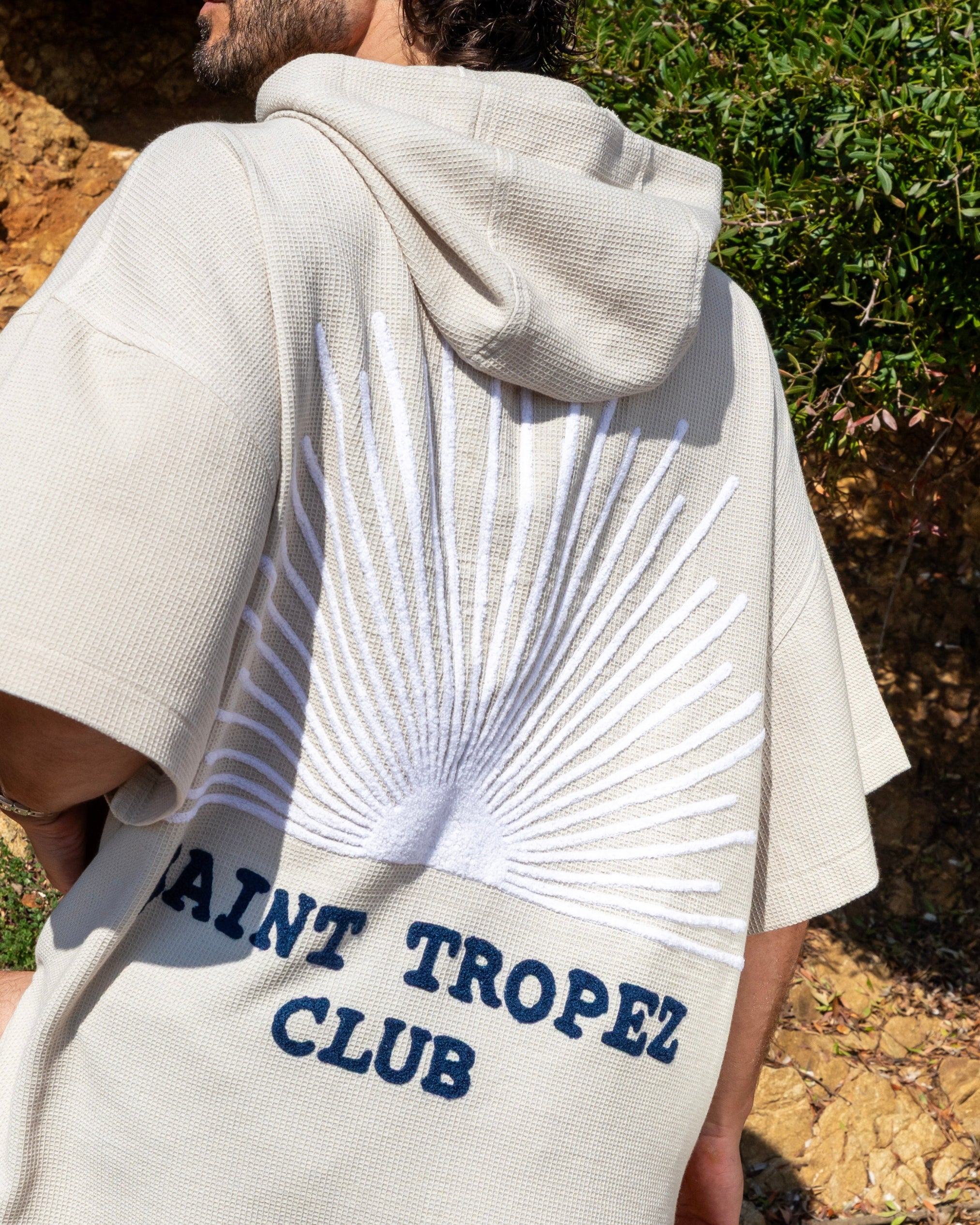 Hoodie en nid d'abeille Saint-Tropez