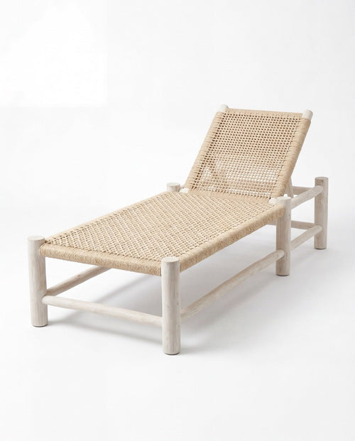 Bain de soleil en bois & corde tressée – fait main - Marinette Saint - Tropez