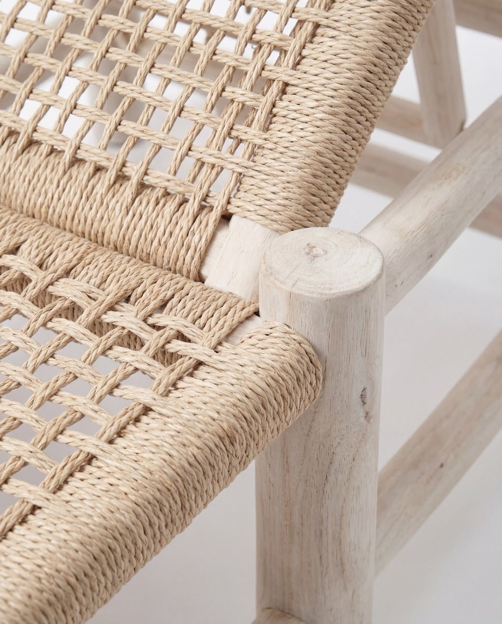 Bain de soleil en bois & corde tressée – fait main - Marinette Saint - Tropez