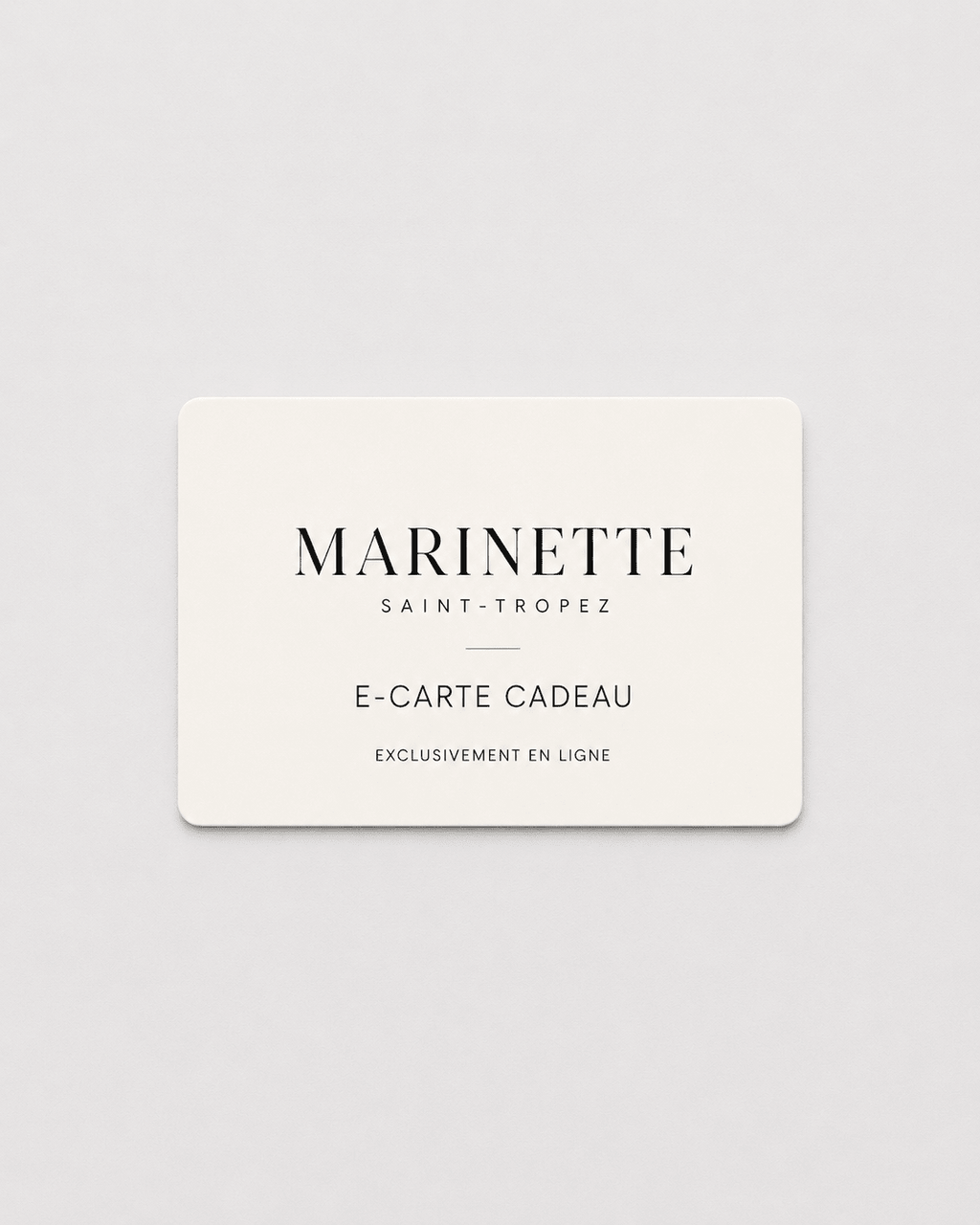 Carte Cadeau Marinette Saint-Tropez - Marinette Saint-Tropez