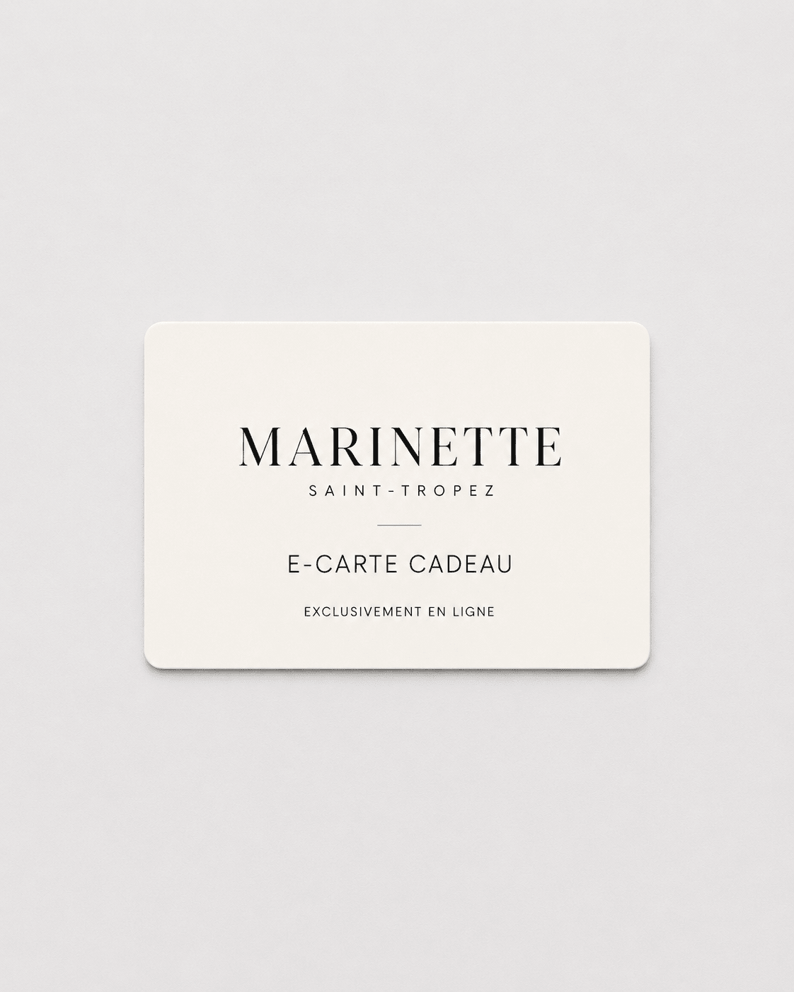 Carte Cadeau Marinette Saint-Tropez - Marinette Saint-Tropez
