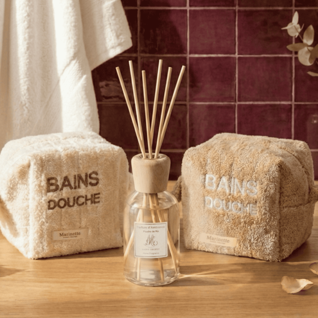 Coffret Saint - Valentin – Deux trousses & un diffuseur d’ambiance - Marinette Saint - Tropez