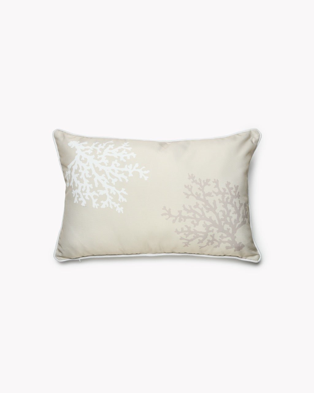 Coussin d'Extérieur Déperlant Corail — Motif Imprimé - Marinette Saint - Tropez