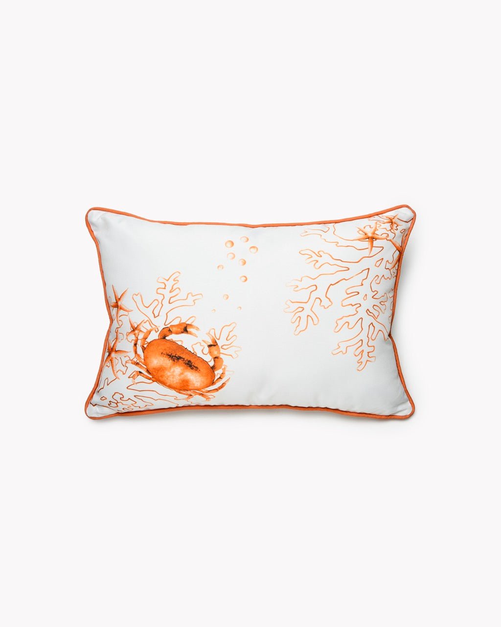 Coussin d'Extérieur Déperlant Crabe — Motif Imprimé - Marinette Saint - Tropez