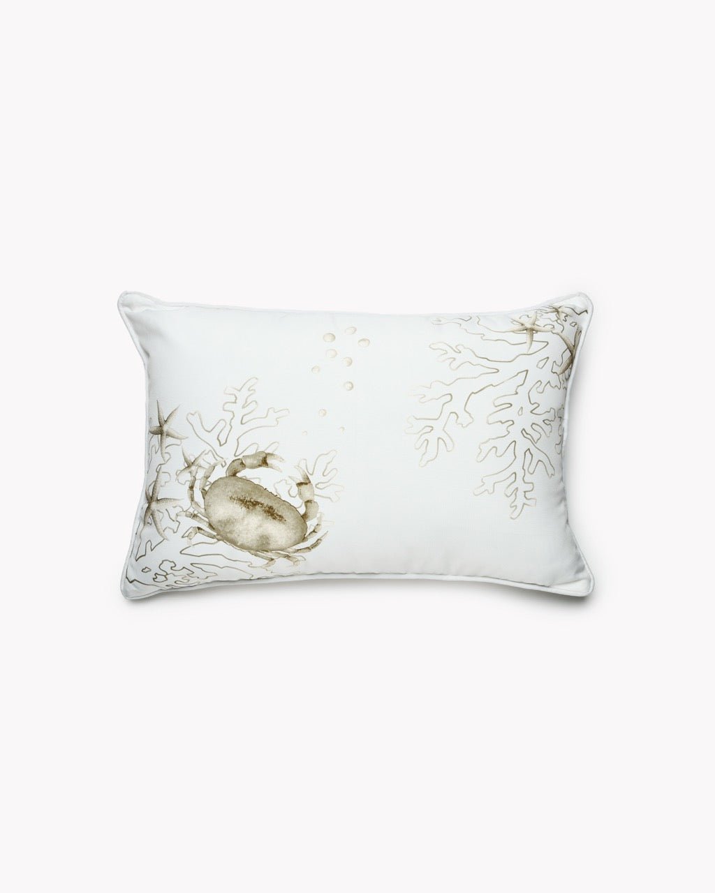 Coussin d'Extérieur Déperlant Crabe — Motif Imprimé - Marinette Saint - Tropez