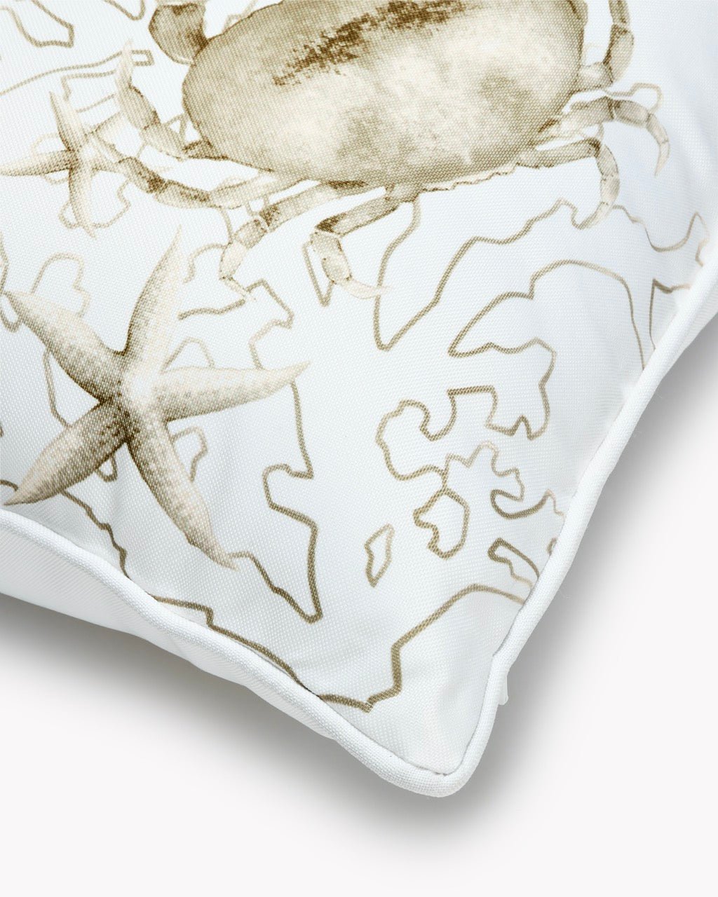 Coussin d'Extérieur Déperlant Crabe — Motif Imprimé - Marinette Saint - Tropez