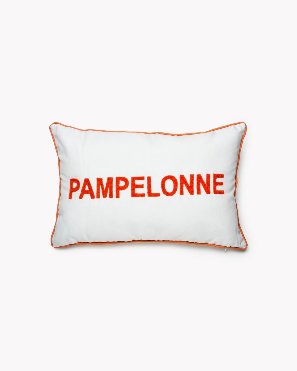 Coussin d'Extérieur Déperlant PAMPELONNE — Texte Tufté - Marinette Saint - Tropez