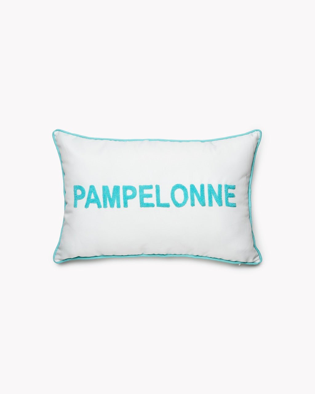 Coussin d'Extérieur Déperlant PAMPELONNE — Texte Tufté - Marinette Saint - Tropez