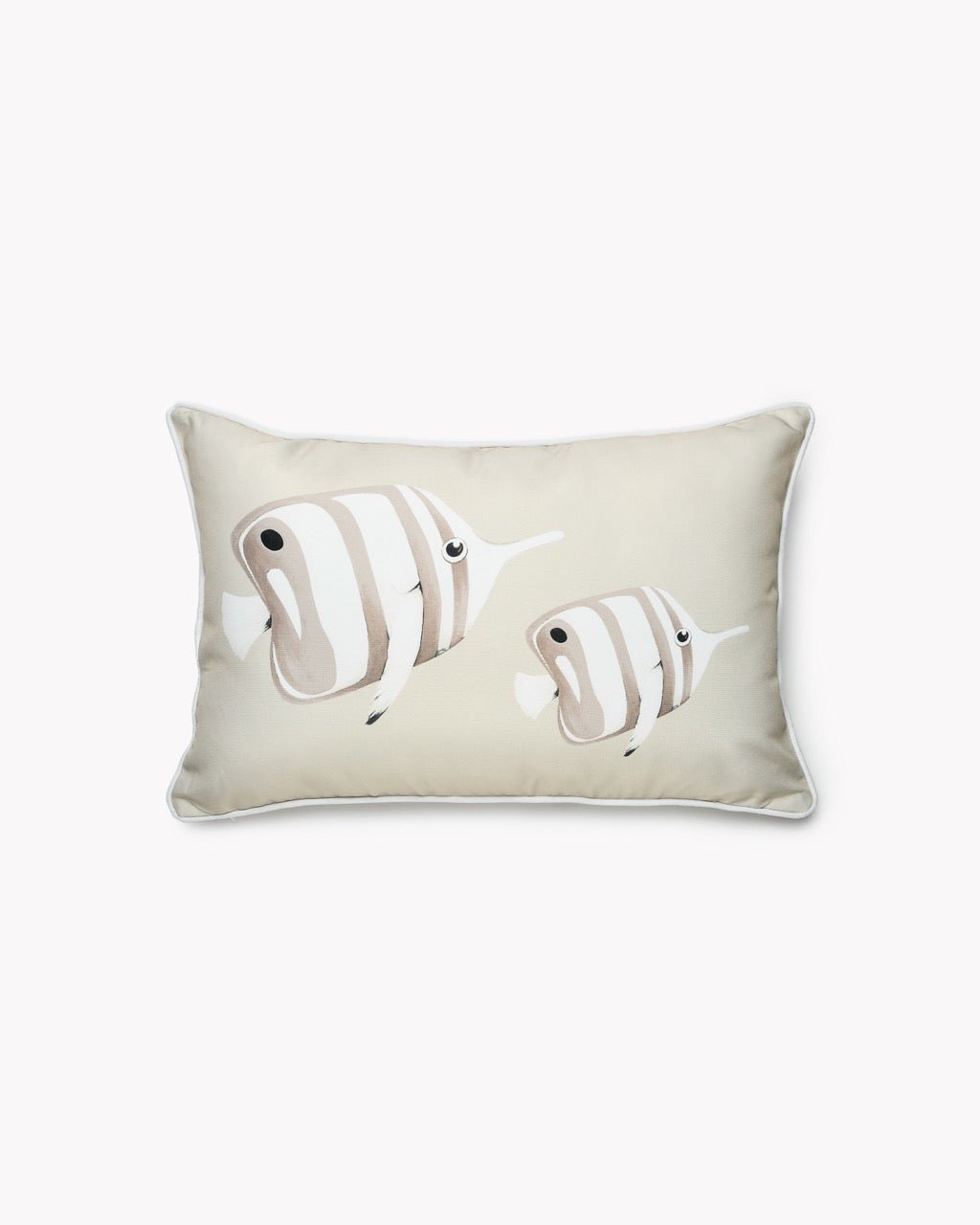 Coussin d'Extérieur Déperlant Poissons — Motif Imprimé - Marinette Saint - Tropez