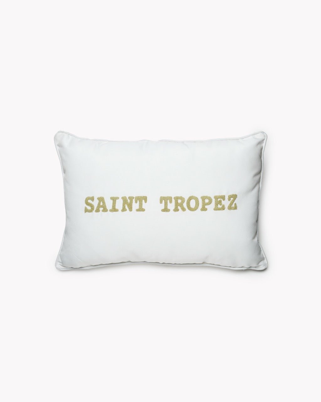 Coussin d'Extérieur Déperlant SAINT - TROPEZ - Texte Tufté - Marinette Saint - Tropez