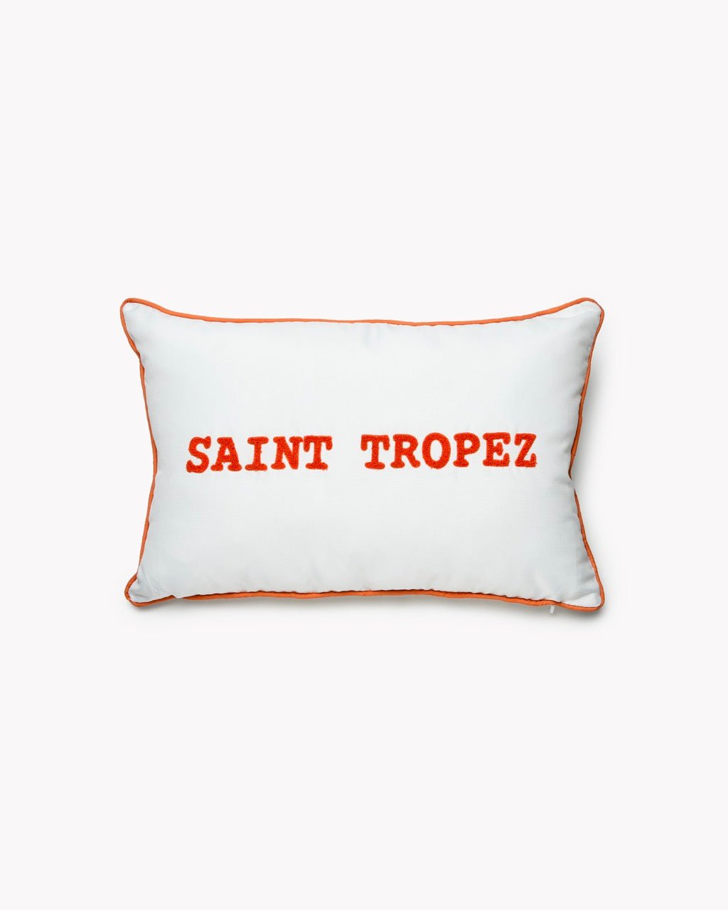 Coussin d'Extérieur Déperlant SAINT - TROPEZ - Texte Tufté - Marinette Saint - Tropez