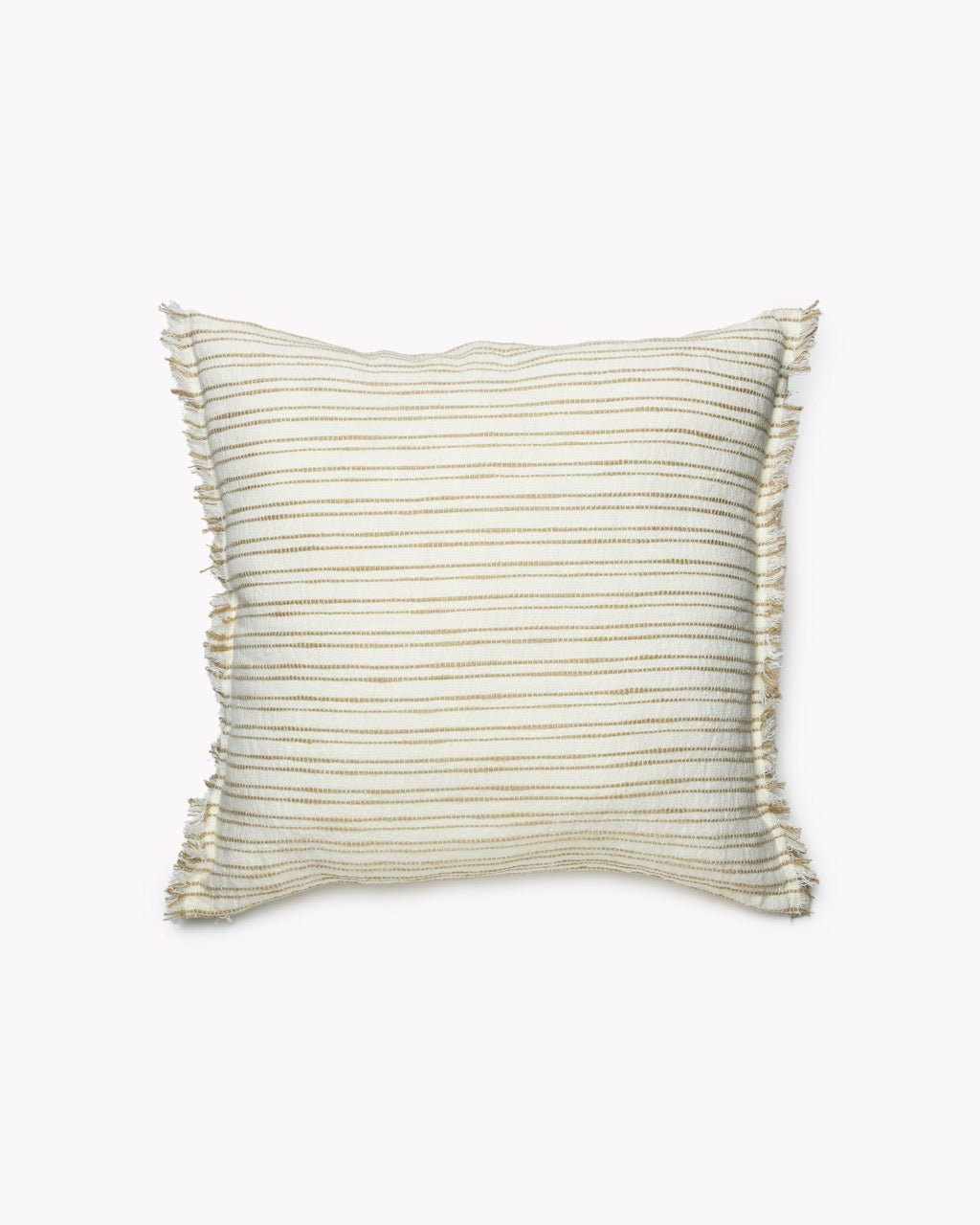 Coussin Lin TRINITY Tissé Rayures - Marinette Saint-Tropez