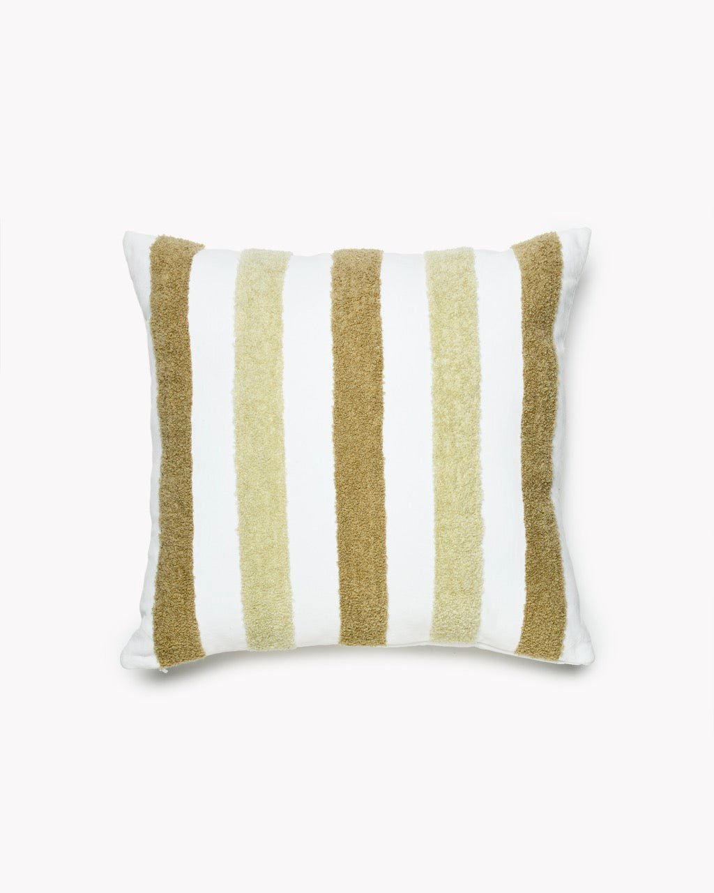 Coussin RAYURES 100% Coton Velvet Tufté - Marinette Saint-Tropez
