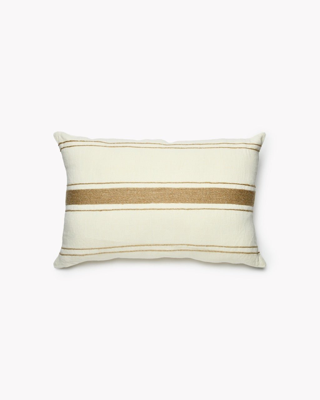 Coussin Rectangle Lin PAVILLON Tissé Rayures - Marinette Saint-Tropez