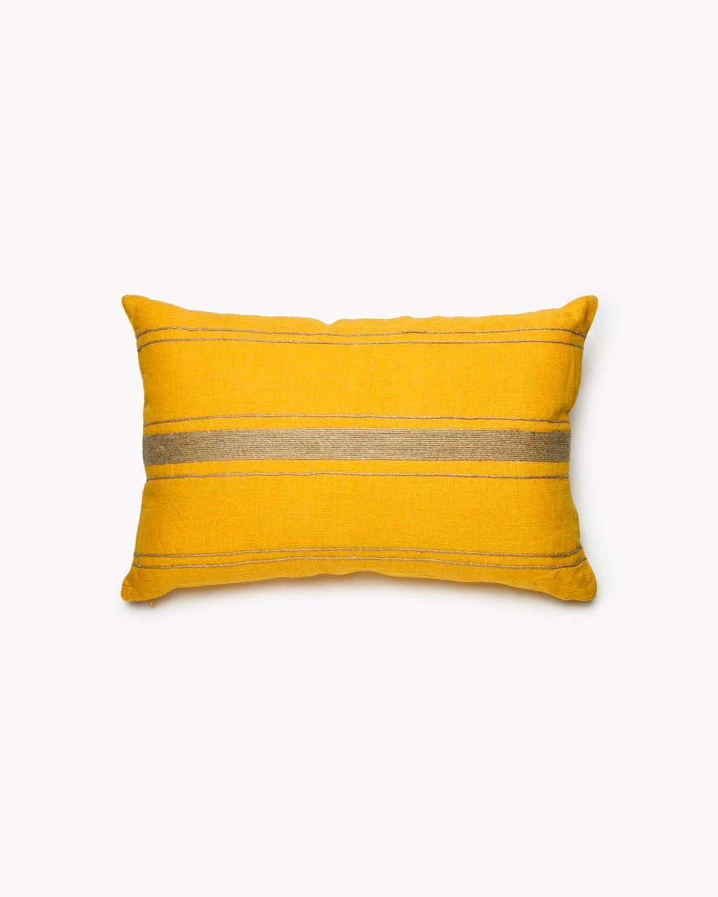 Coussin Rectangle Lin PAVILLON Tissé Rayures - Marinette Saint-Tropez