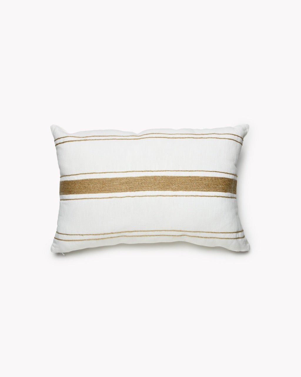 Coussin Rectangle Lin PAVILLON Tissé Rayures - Marinette Saint-Tropez