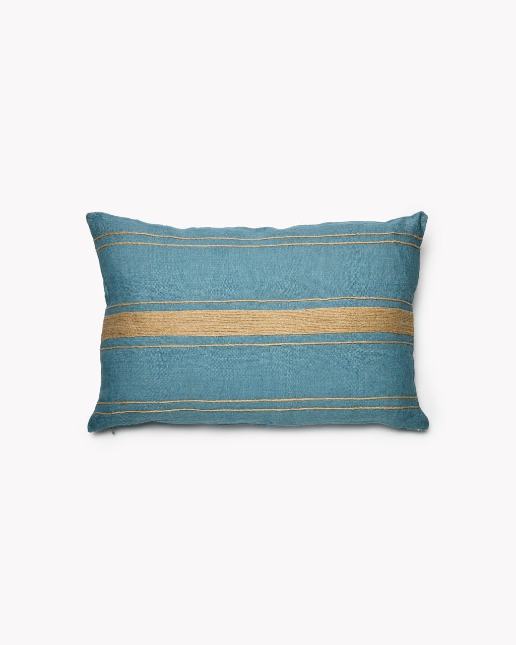 Coussin Rectangle Lin PAVILLON Tissé Rayures - Marinette Saint-Tropez