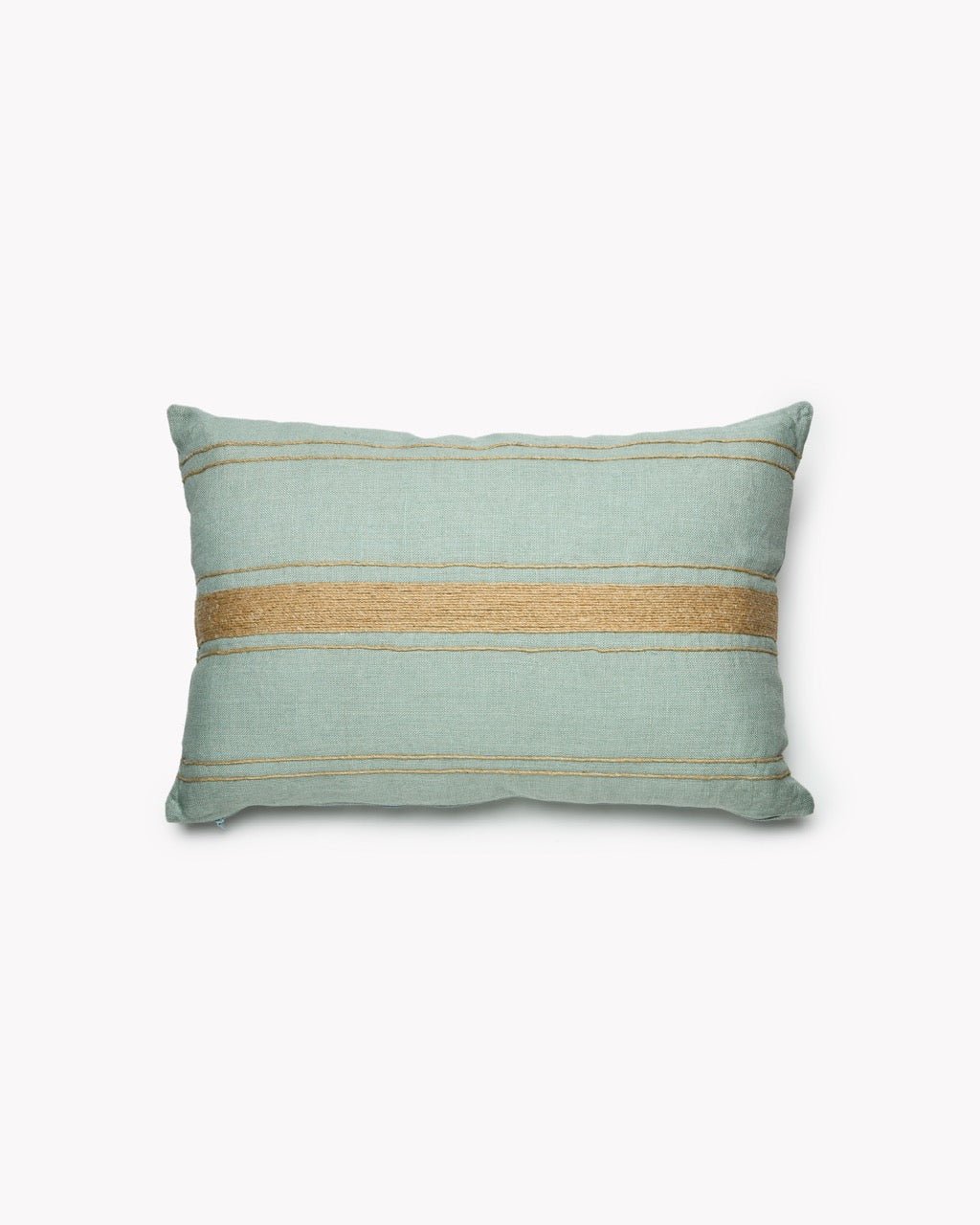Coussin Rectangle Lin PAVILLON Tissé Rayures - Marinette Saint-Tropez