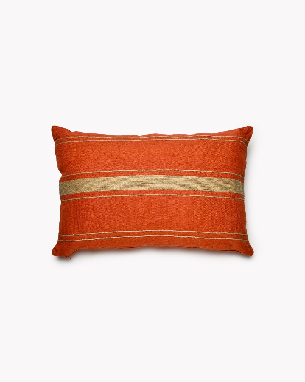 Coussin Rectangle Lin PAVILLON Tissé Rayures - Marinette Saint-Tropez