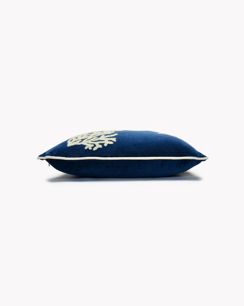Coussin Rectangle Velours Coraux & Étoiles de Mer - Marinette Saint-Tropez