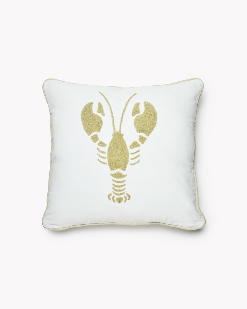 Coussin Velours Homard Tufté - Marinette Saint-Tropez