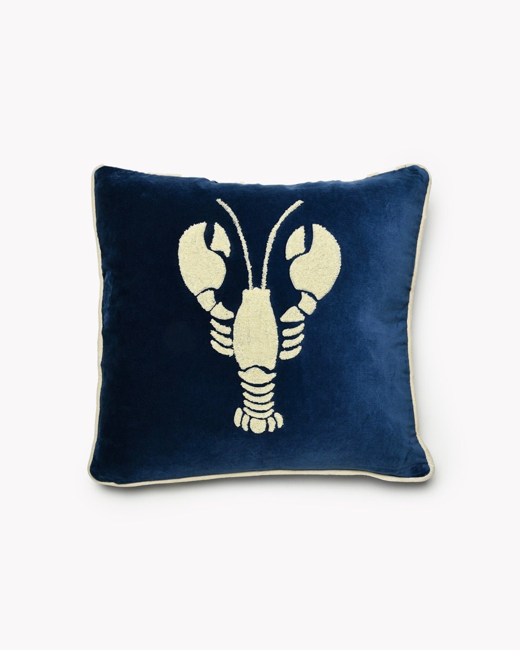 Coussin Velours Homard Tufté - Marinette Saint-Tropez