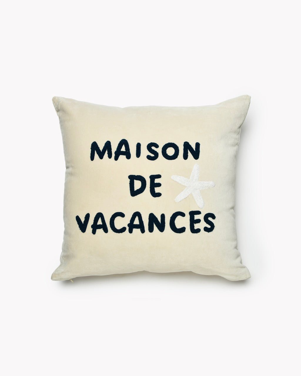 Coussin Velours Maison de Vacances - Marinette Saint-Tropez