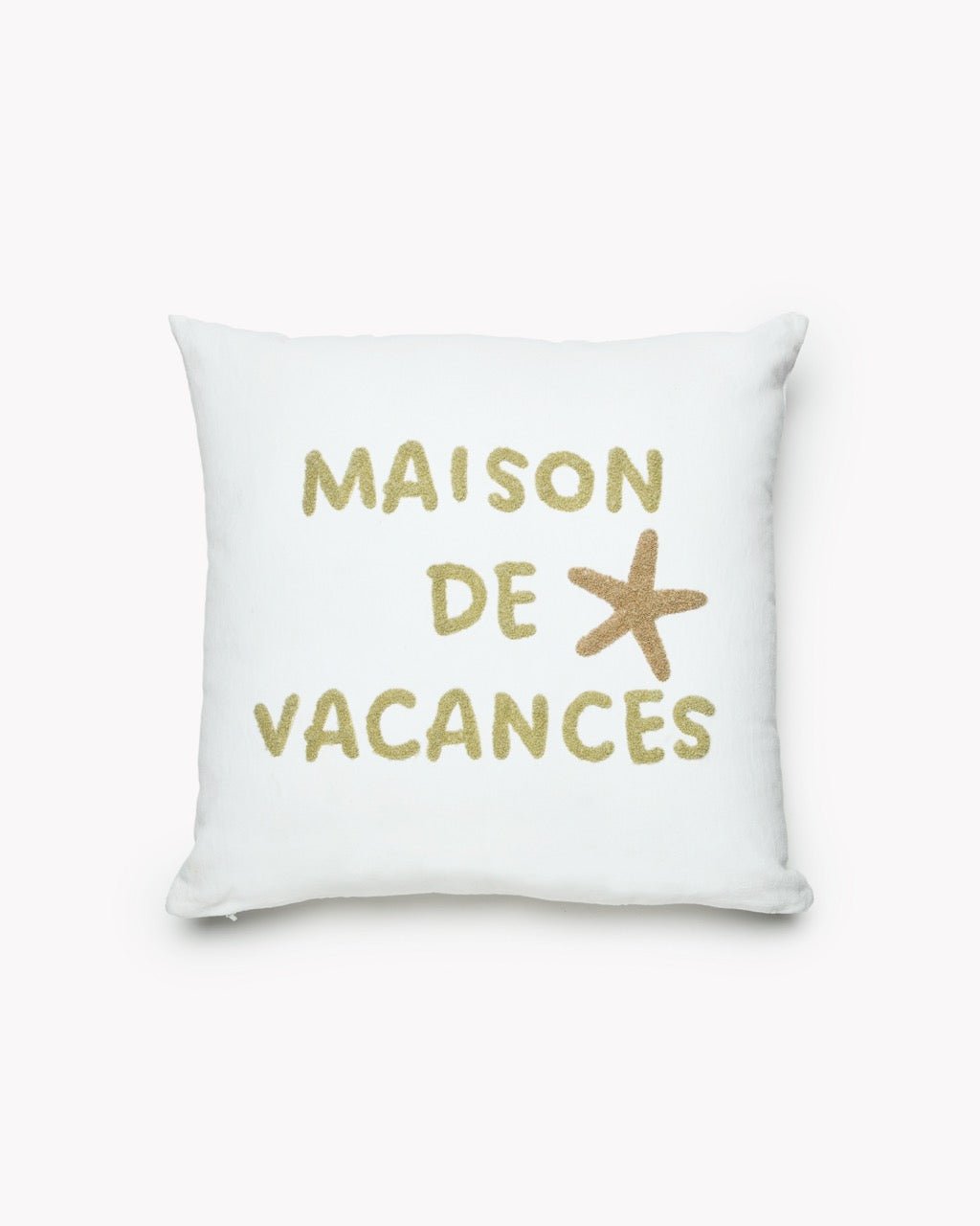Coussin Velours Maison de Vacances - Marinette Saint-Tropez