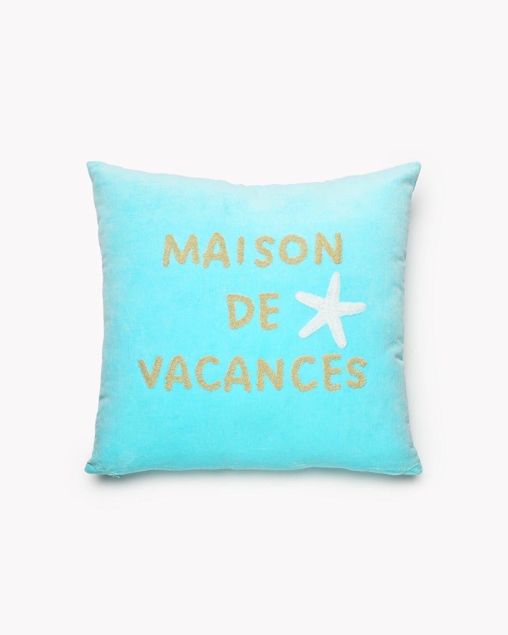 Coussin Velours Maison de Vacances - Marinette Saint-Tropez