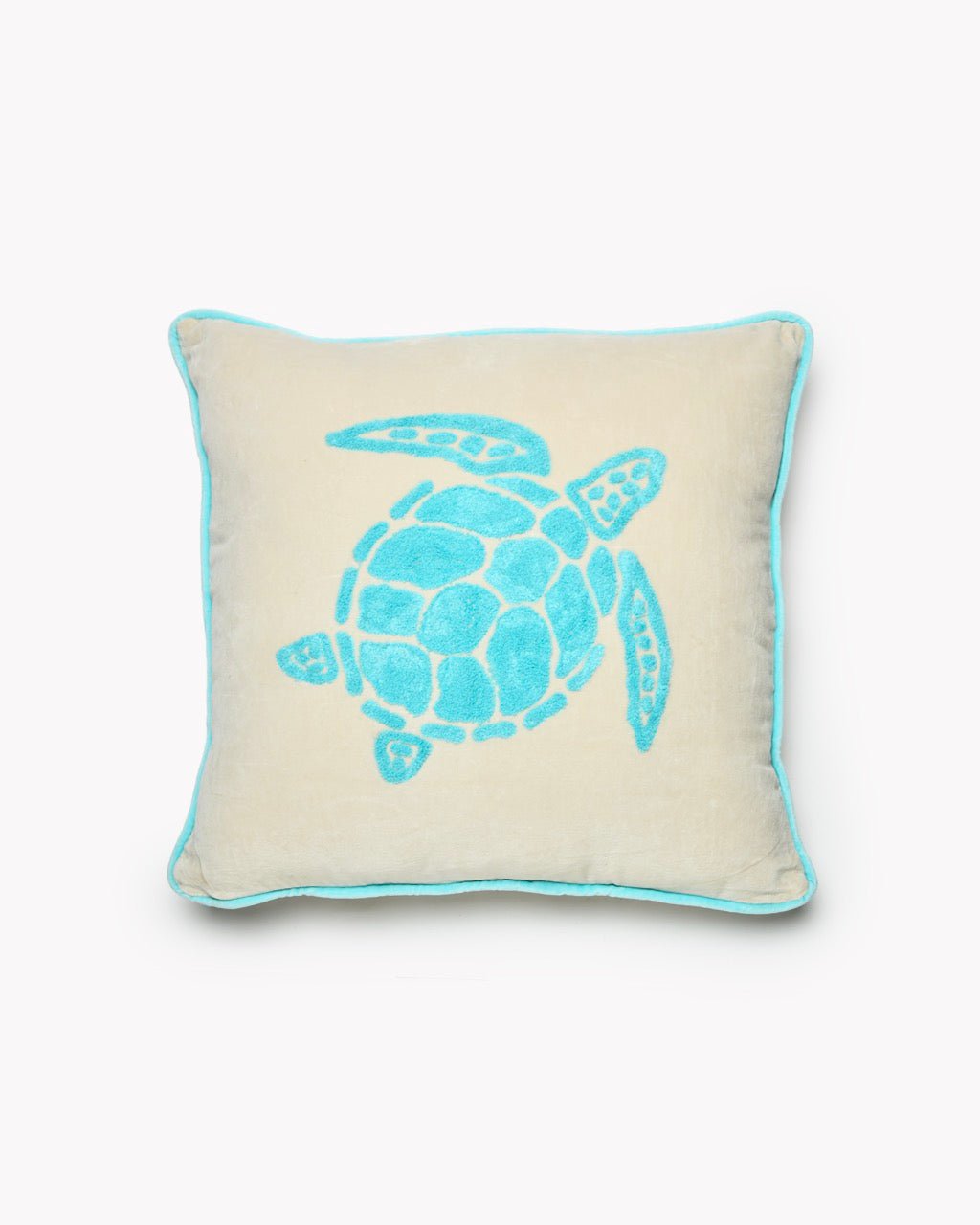 Coussin Velours Tortue Tuftée - Marinette Saint-Tropez