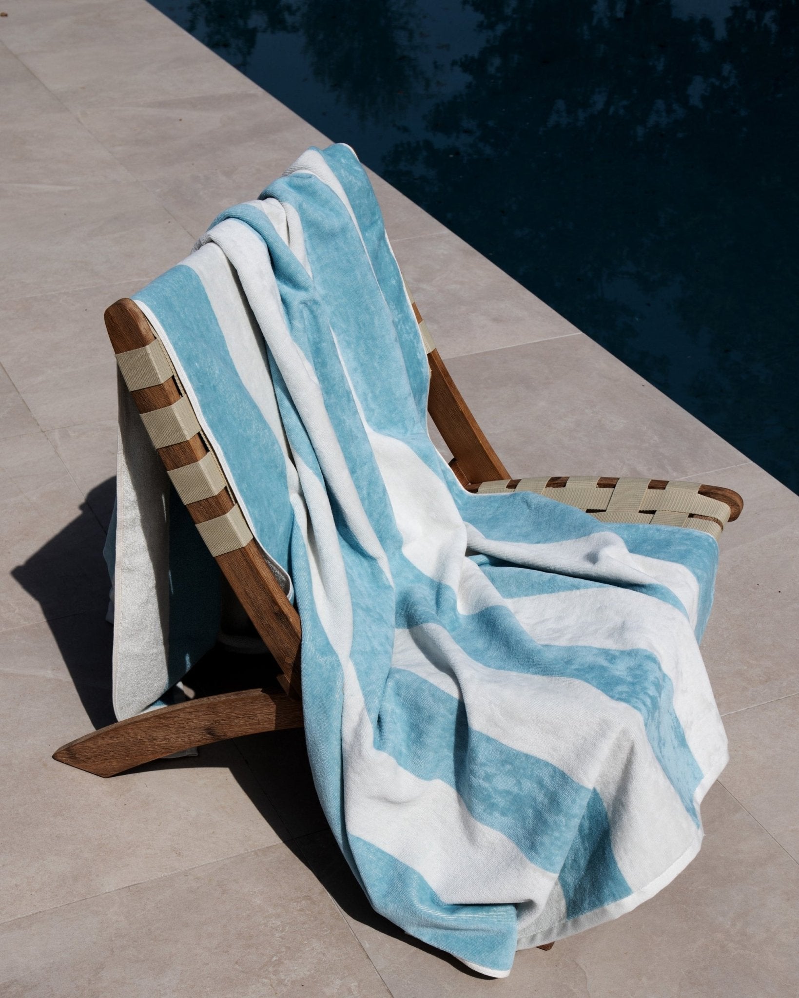 Drap de Bain Velours Régate 450g/m² 100x200cm - Marinette Saint - Tropez