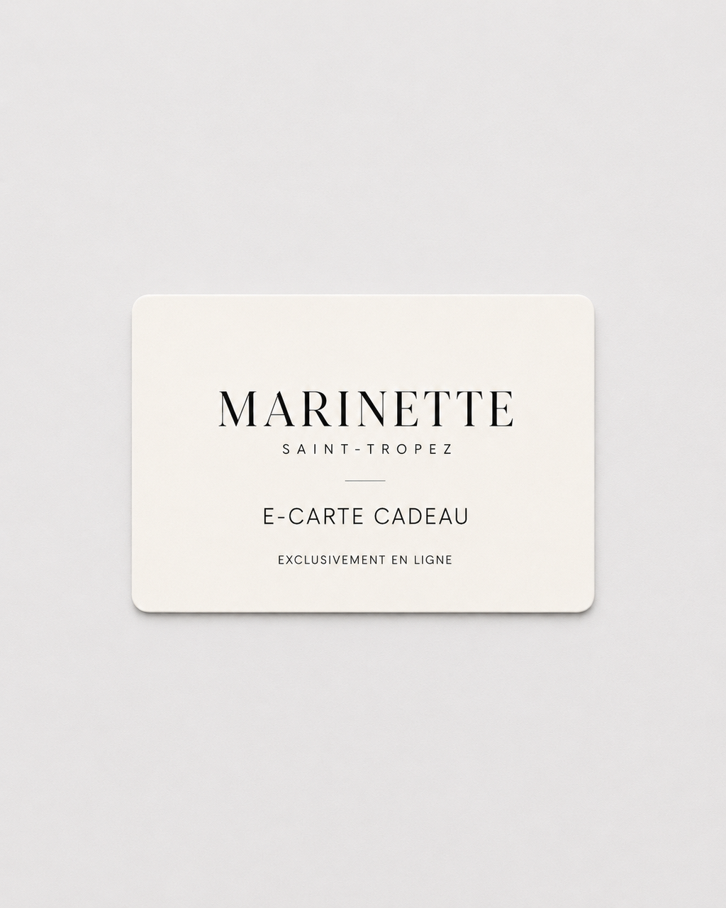 Carte Cadeau Marinette Saint-Tropez