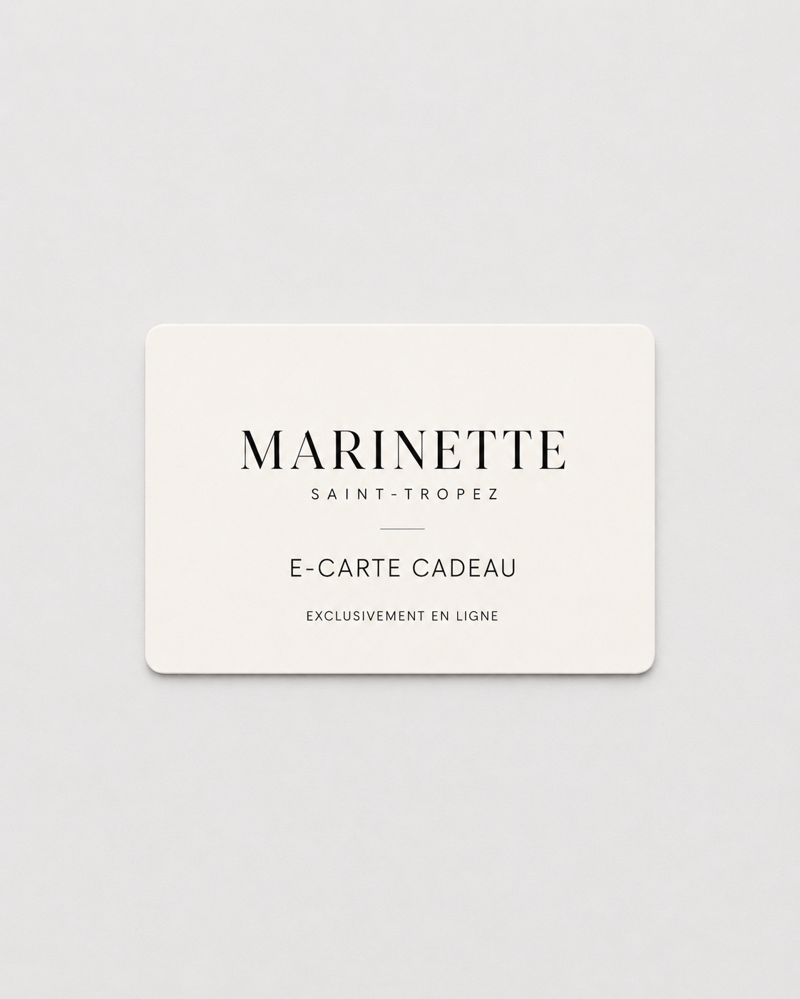 Carte Cadeau Marinette Saint-Tropez