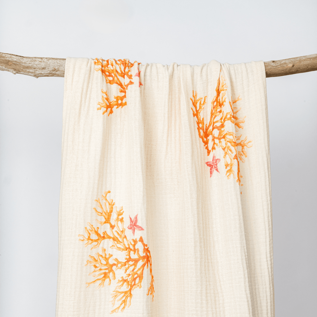Fouta Capri en gaz de coton - Marinette Saint - Tropez