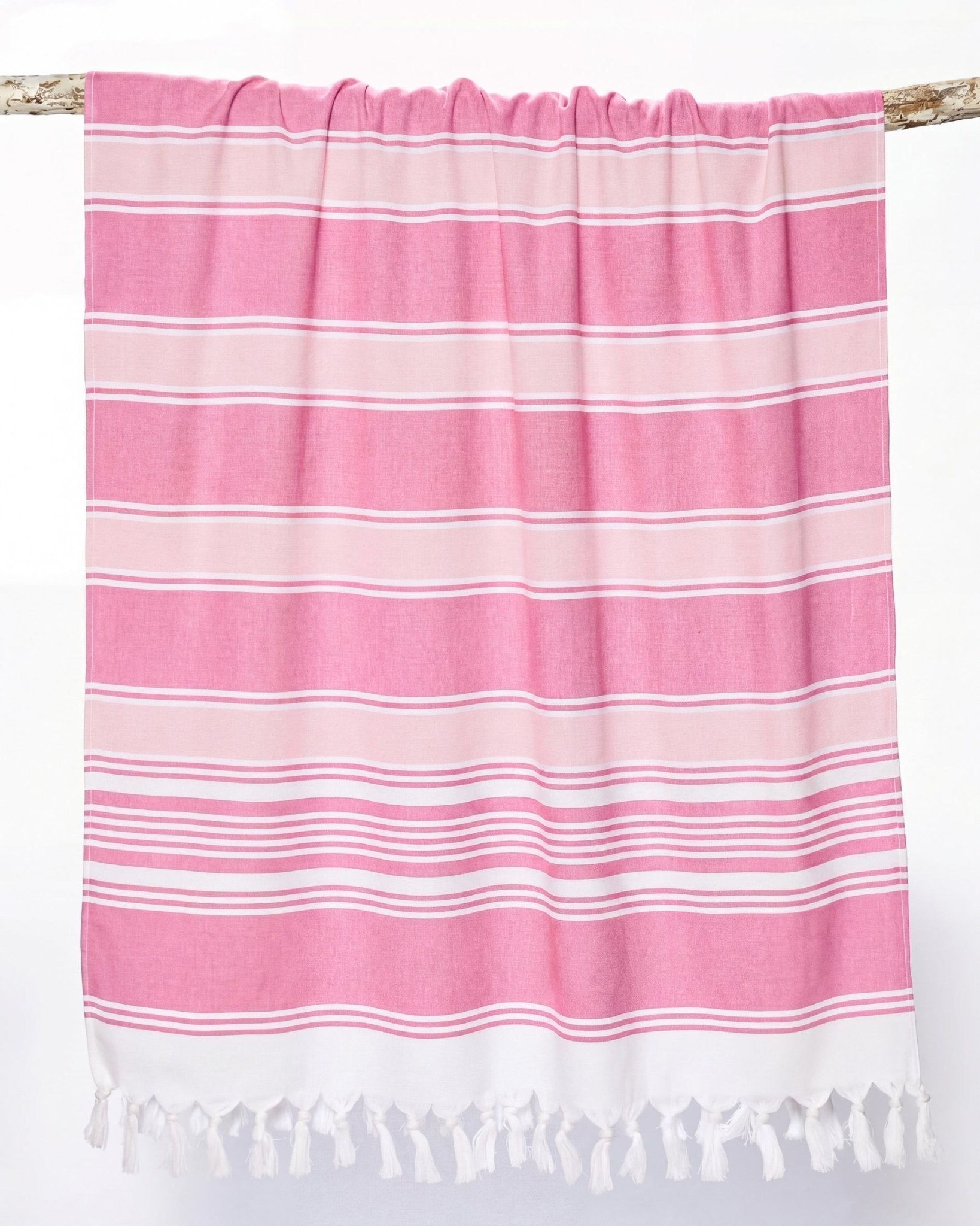 Fouta Éponge ÉQUIPAGE - 100% Coton Rayures Bicolores 90×190 cm - Marinette Saint - Tropez