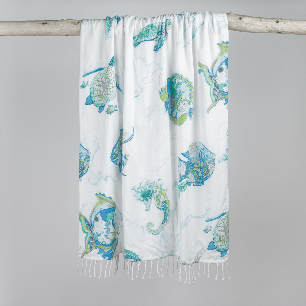 fouta luxe Aquatic - Marinette Saint - Tropez