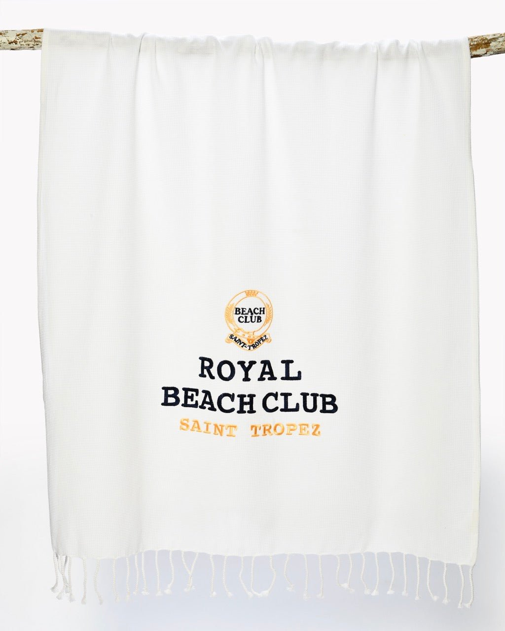 Fouta Nid d'Abeille ROYAL BEACH CLUB - Marinette Saint-Tropez
