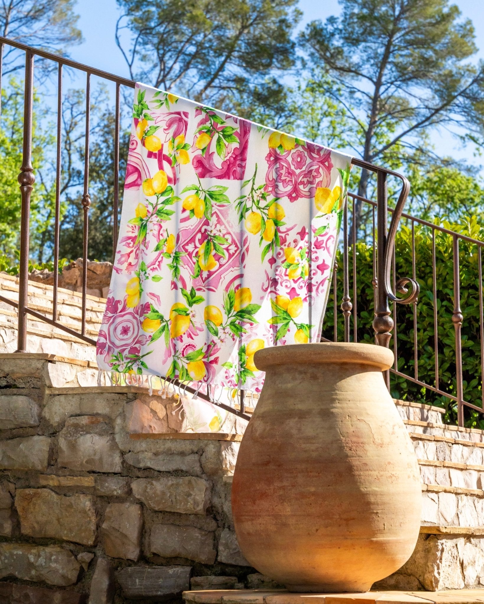 Foutas nid d'abeille Dolce Vita - 100% coton 90x190cm - Marinette Saint - Tropez