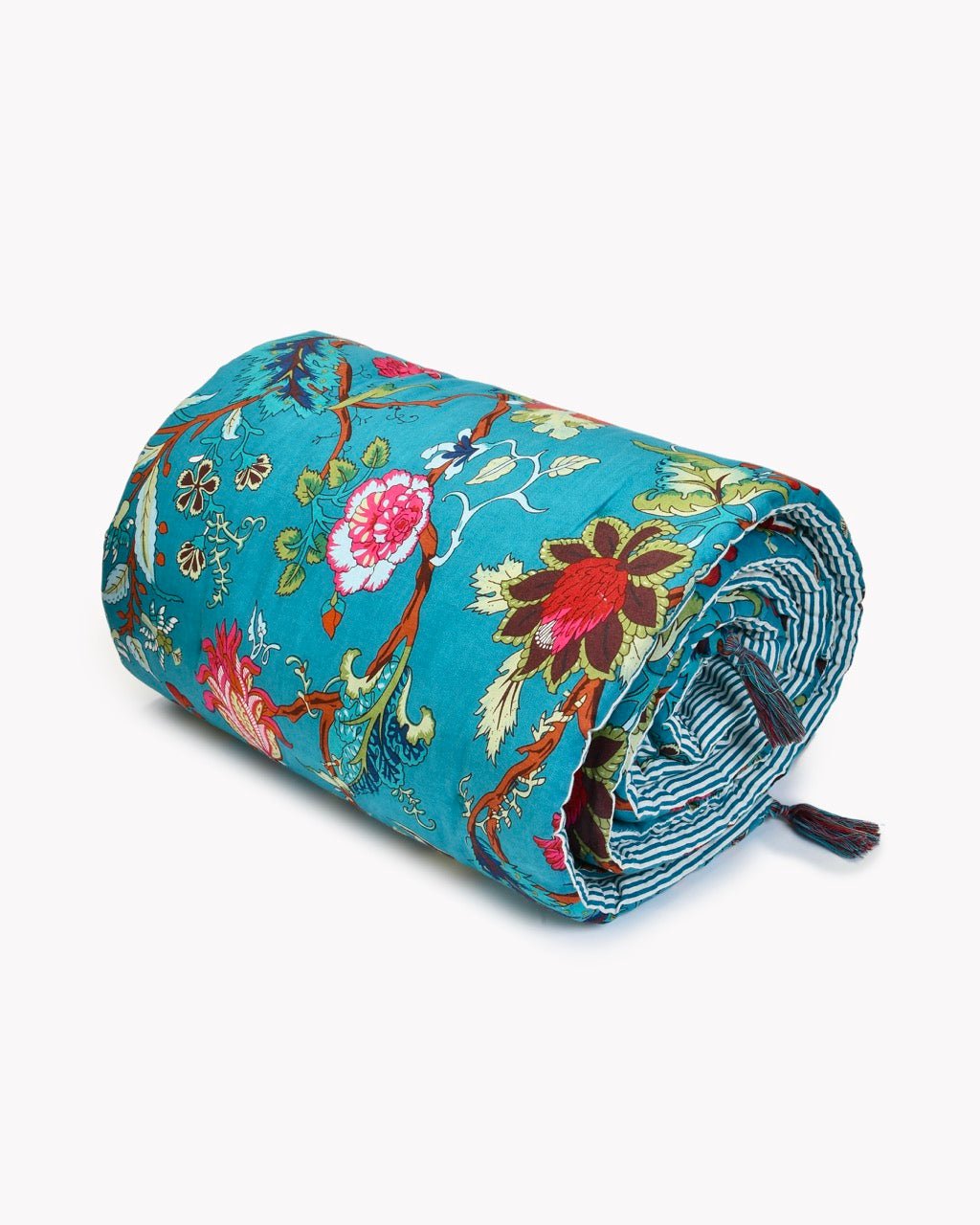 Futon Plaza - Imprimé Floral Indien à Pompons - Marinette Saint - Tropez