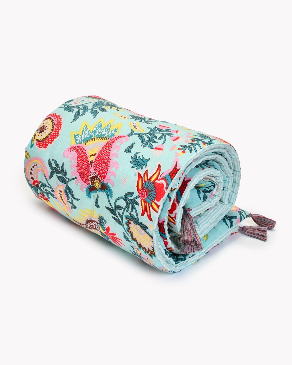 Futon Plaza - Imprimé Floral Indien à Pompons - Marinette Saint - Tropez