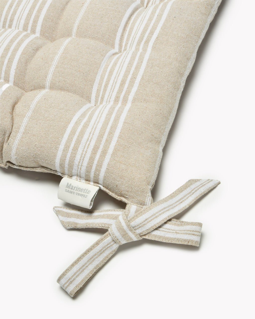 Galette de chaise Patio 100% Coton - Carré 40x40cm - Marinette Saint - Tropez