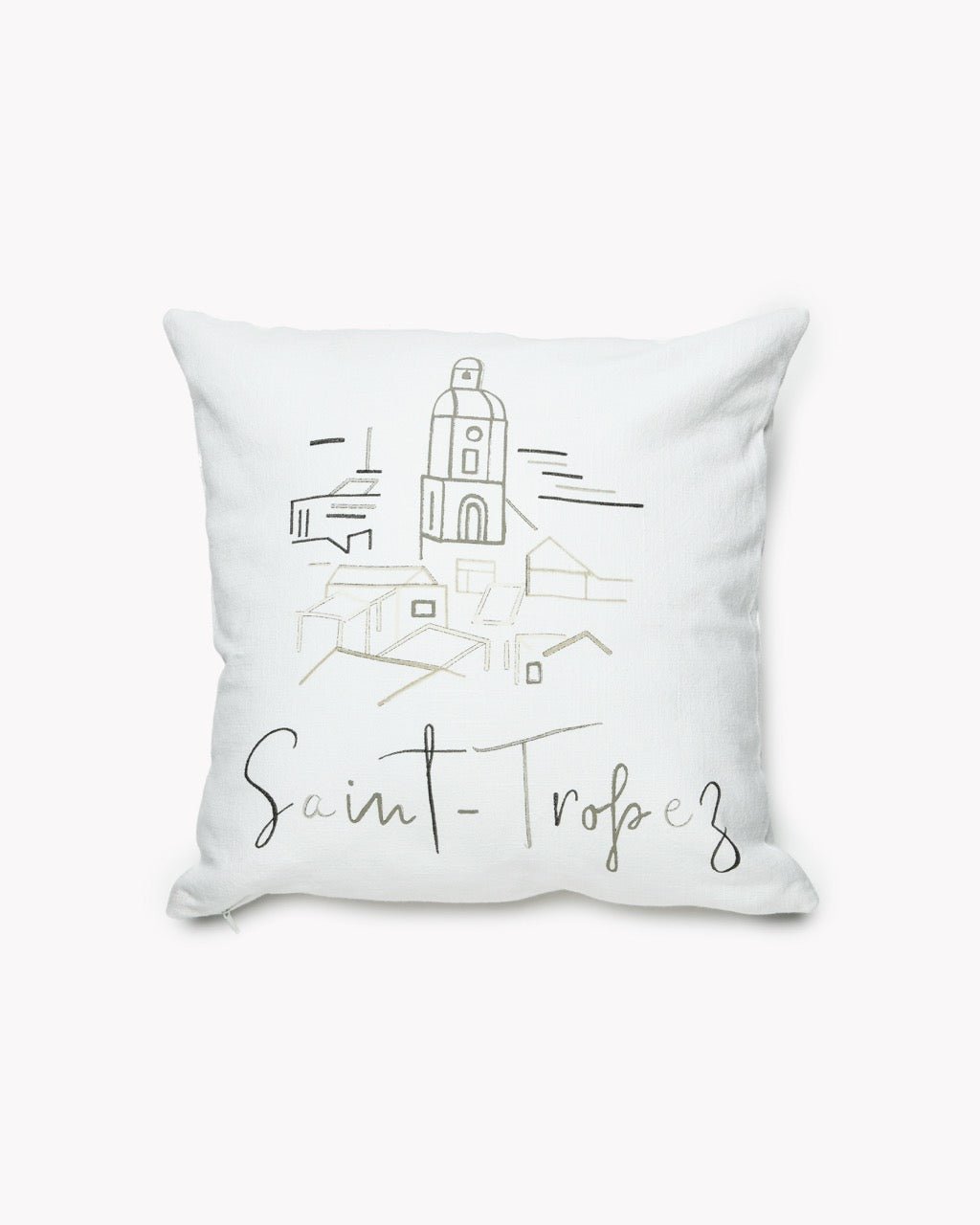Housse de Coussin Citadelle — Illustration Saint - Tropez - Marinette Saint - Tropez